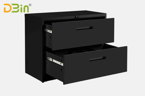 DBin steel 2 drawer locking lateral filing cabinet for sale